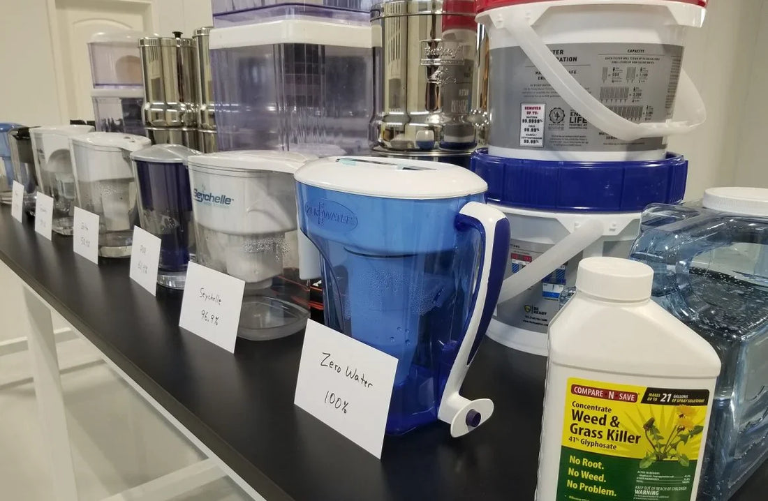 ZeroWater filters out glyphosate for 100%