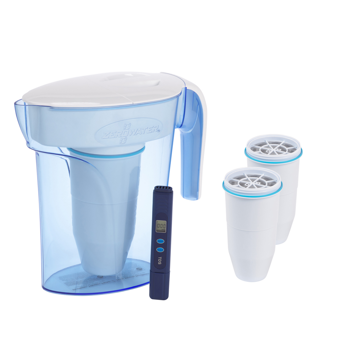 Culligan ZeroWater 1.7L Filter Jug – 5-Stage Purifier – ZeroWater