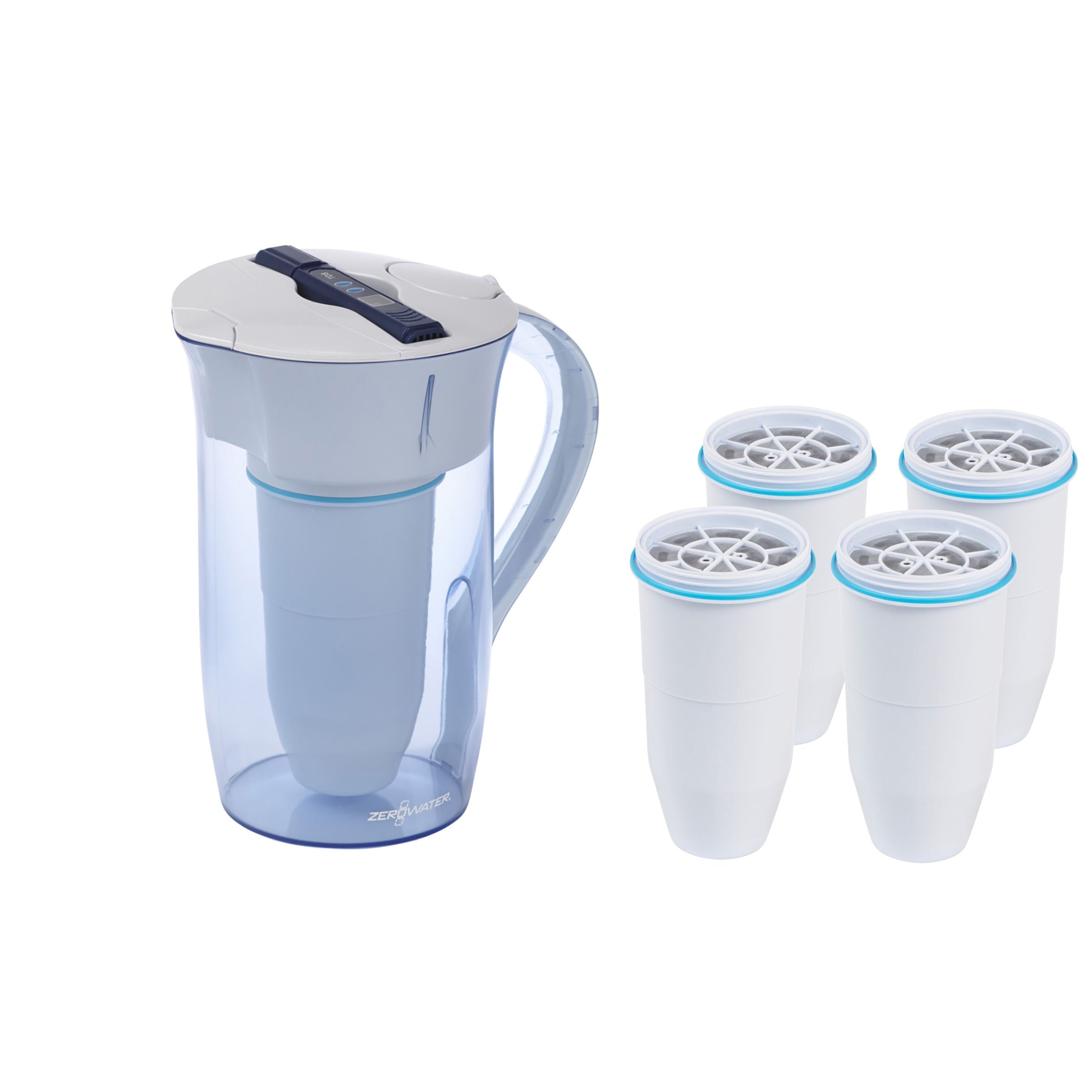 ZeroWater 2.4L Round Jug + TDS Meter | ZeroWater Filter Europe